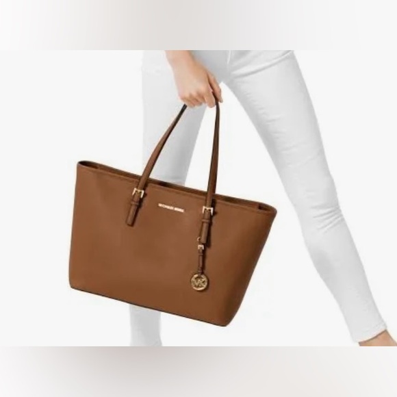 Michael Kors Brown Saffiano Leather Tote - Picture 11 of 11
